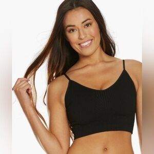 SPIRITUAL Gangster Ribbed Row Crop Tank black NWOT Medium/Large
